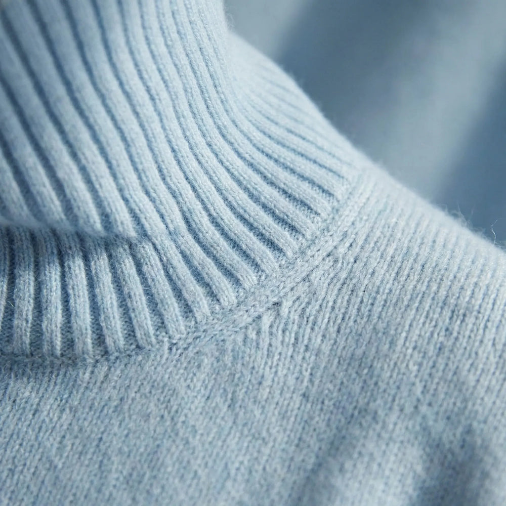 Colvene - Jersey de cuello alto de punto para mujer