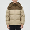 Chaqueta Puffer Aislada con Capucha para Hombres