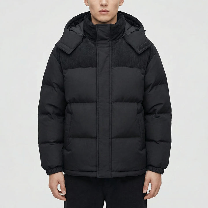 Colvern - Chaqueta acolchada con capucha y aislamiento térmico para hombre
