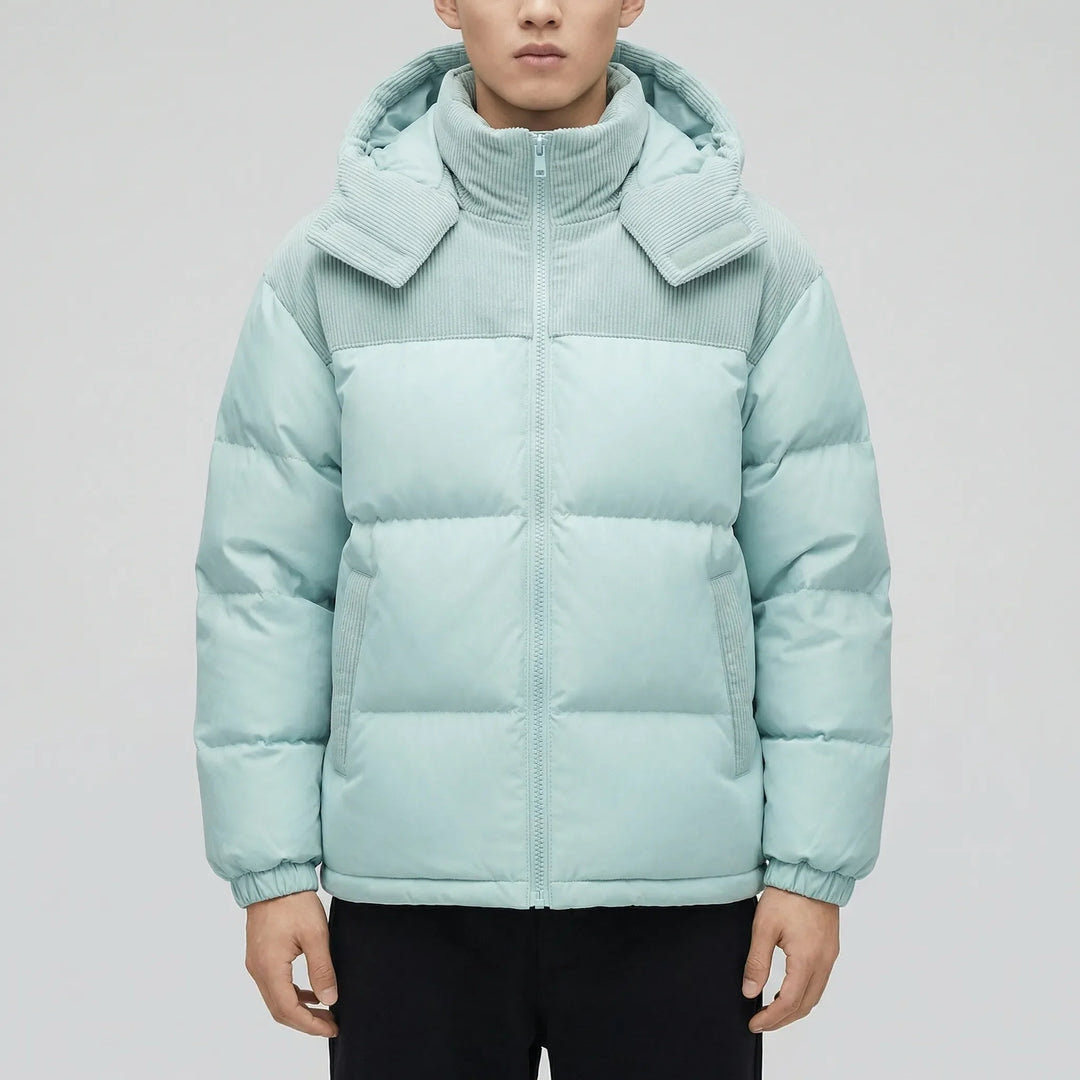 Colvern - Chaqueta acolchada con capucha y aislamiento térmico para hombre