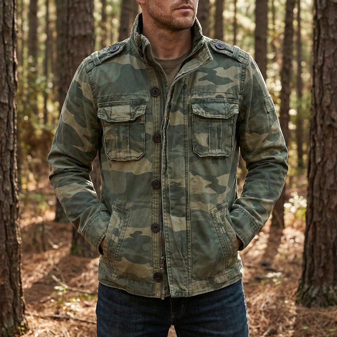 Combatex - Chaqueta militar de camuflaje para hombre