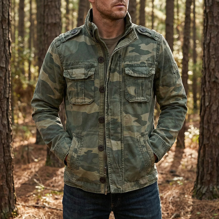Combatex - Chaqueta militar de camuflaje para hombre