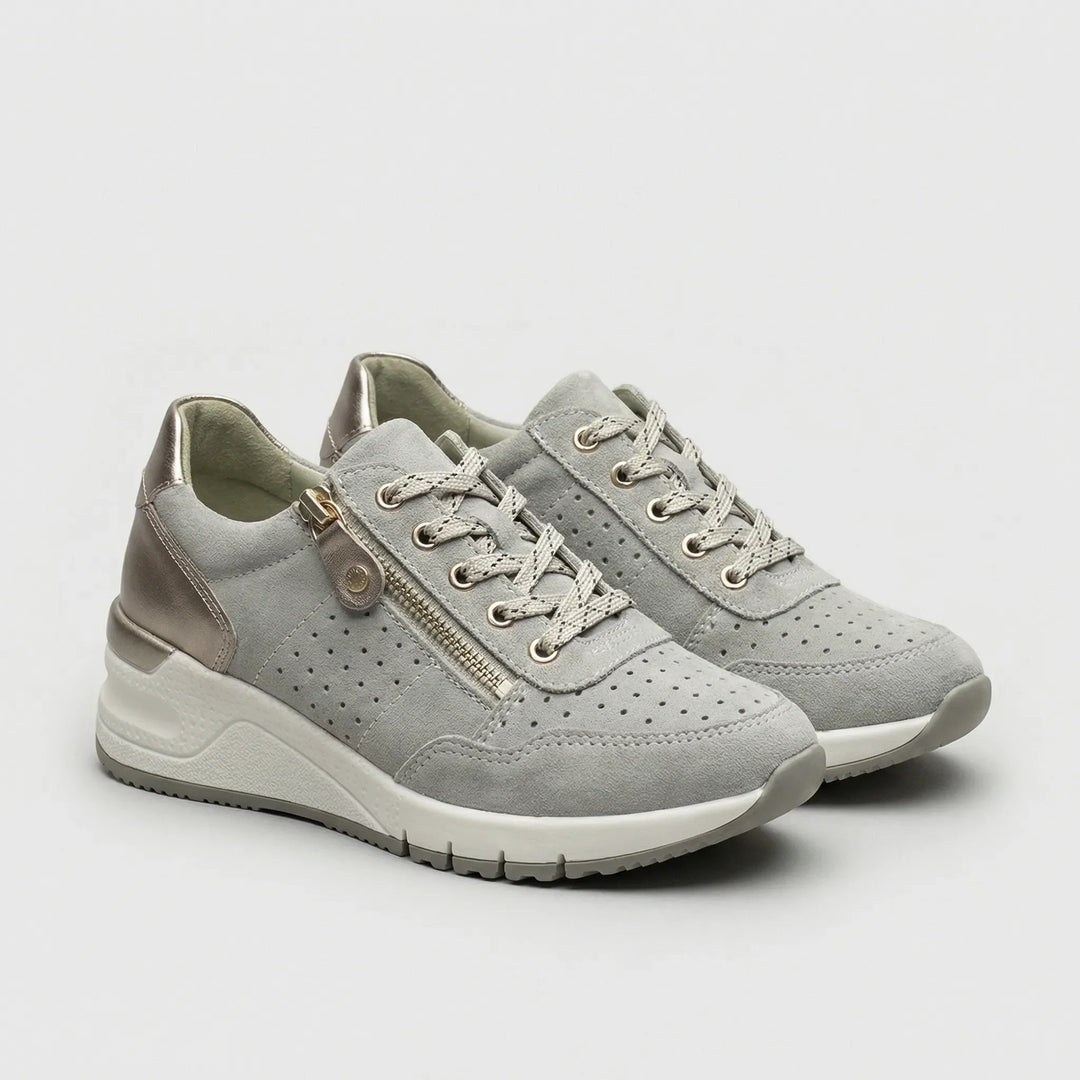 Comfovex - Zapatillas deportivas ortopédicas con cordones para mujer