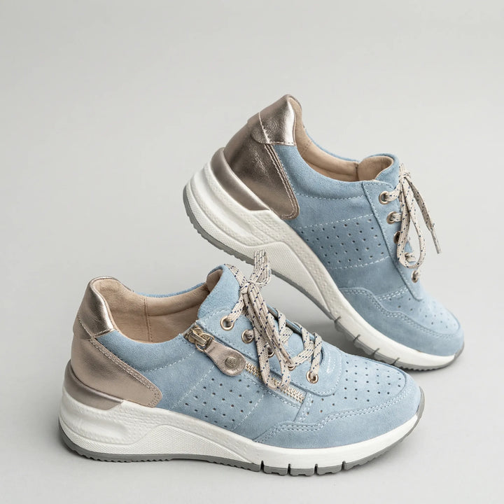 Comfovex - Zapatillas deportivas ortopédicas con cordones para mujer
