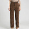 Pantalones de Terciopelo de Pierna Ancha de Cintura Alta