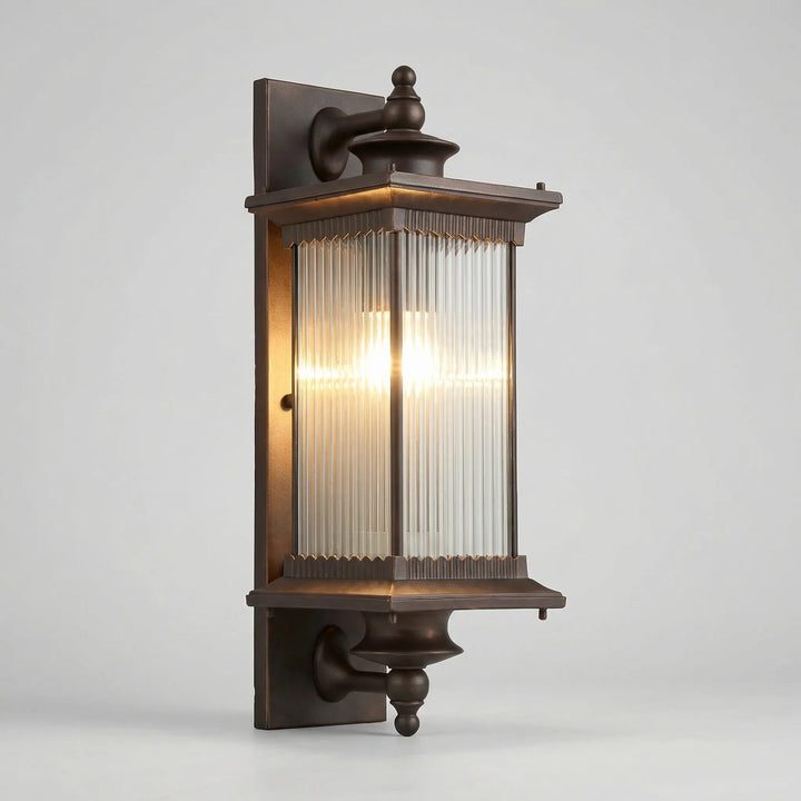 Cortexal - Farol de pared rectangular vintage para exteriores