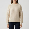 Pullover Relajado de Punto con Cuello Redondo