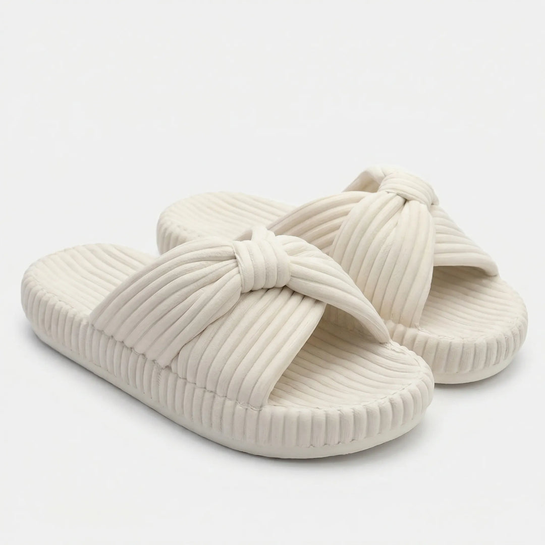 Cozorra - Pantuflas de interior sin cordones con tiras cruzadas