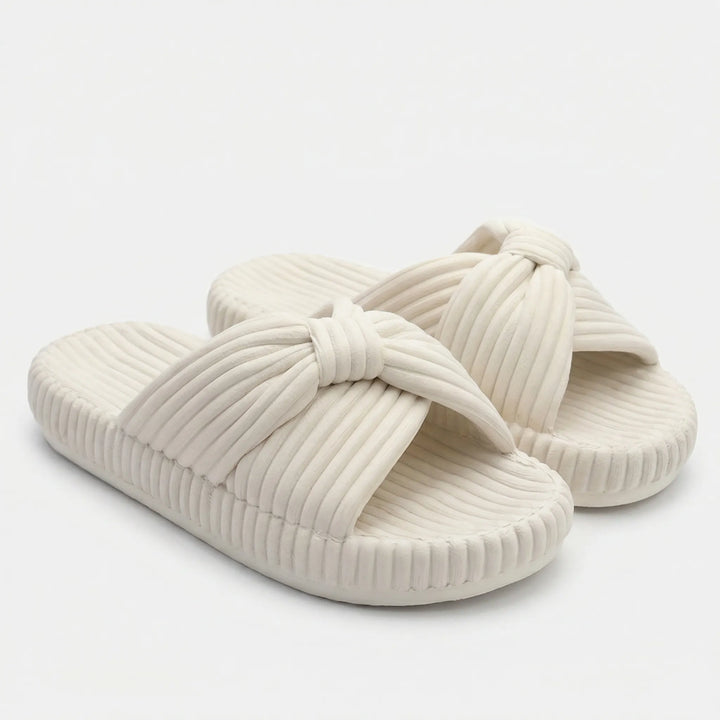 Cozorra - Pantuflas de interior sin cordones con tiras cruzadas