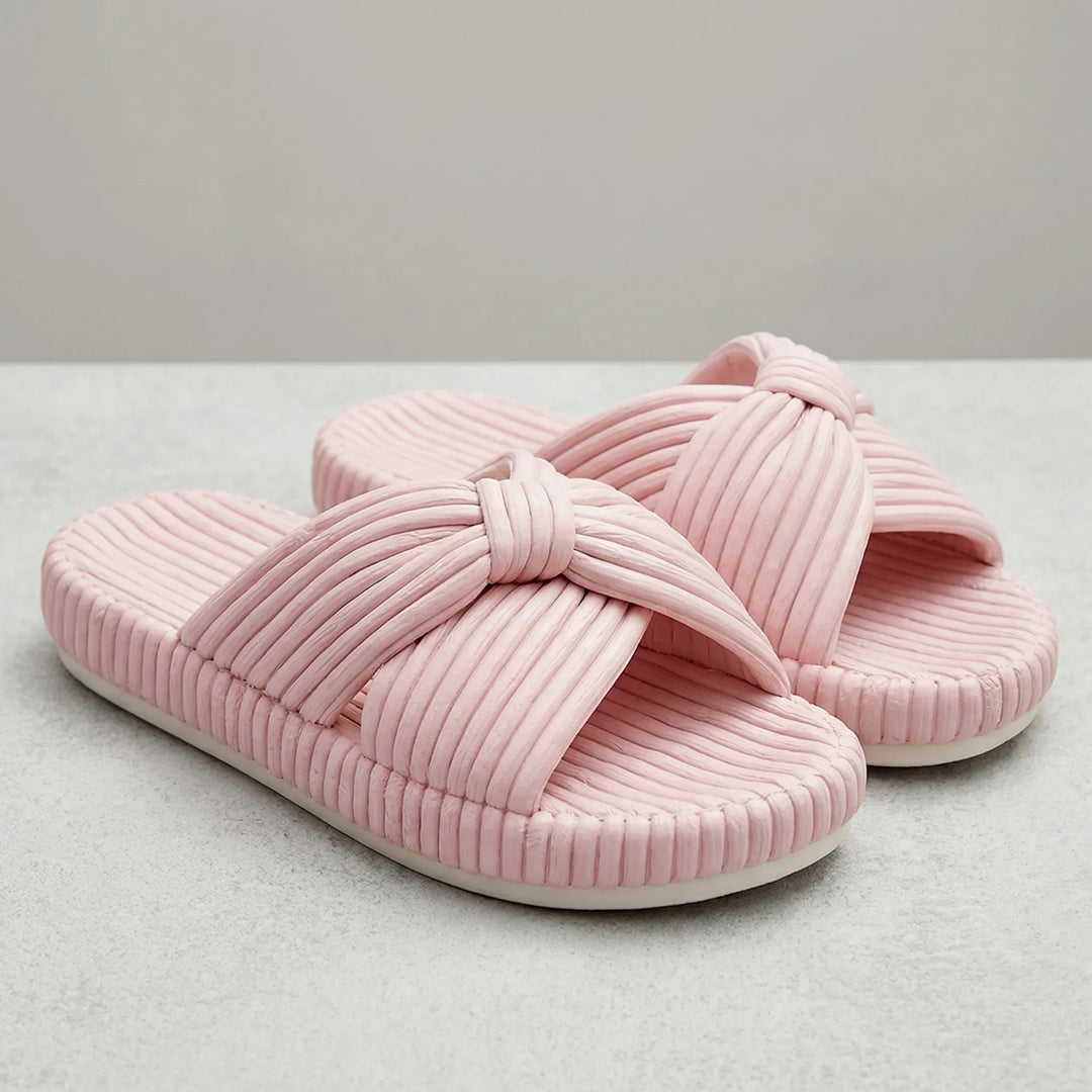 Cozorra - Pantuflas de interior sin cordones con tiras cruzadas