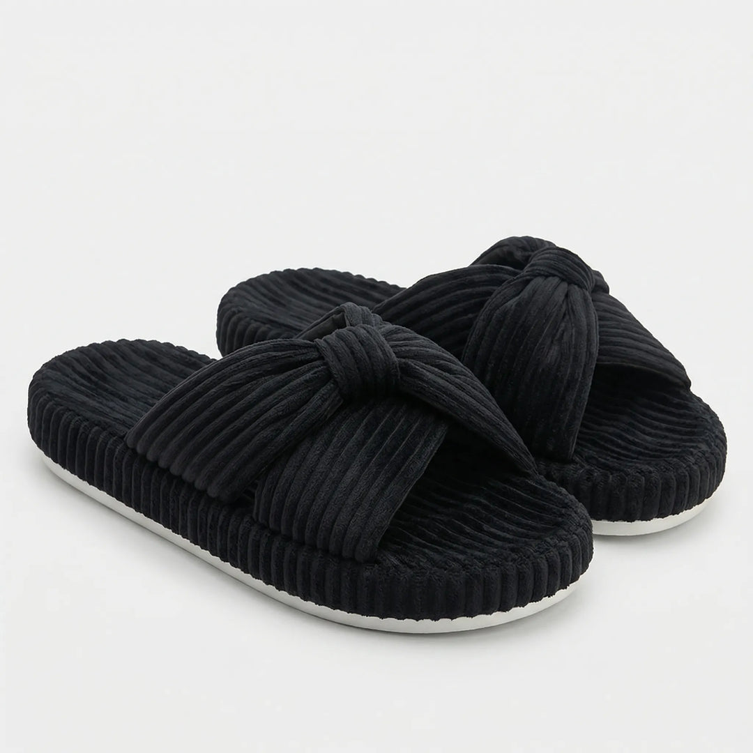Cozorra - Pantuflas de interior sin cordones con tiras cruzadas