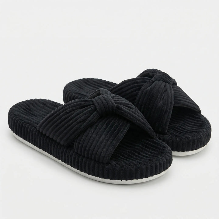 Cozorra - Pantuflas de interior sin cordones con tiras cruzadas