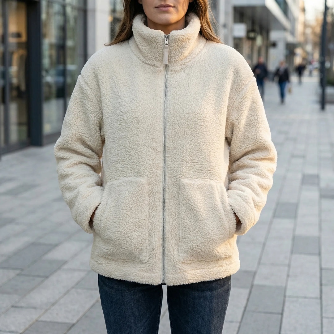 Cozwick - Chaqueta extragrande con cuello alto
