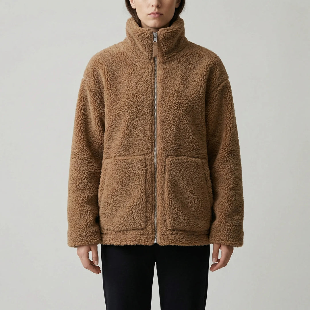 Cozwick - Chaqueta extragrande con cuello alto