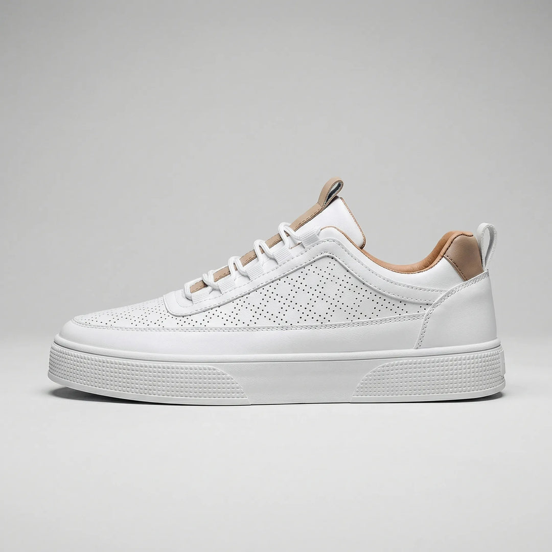 Crestio - Zapatillas bajas de piel con cordones