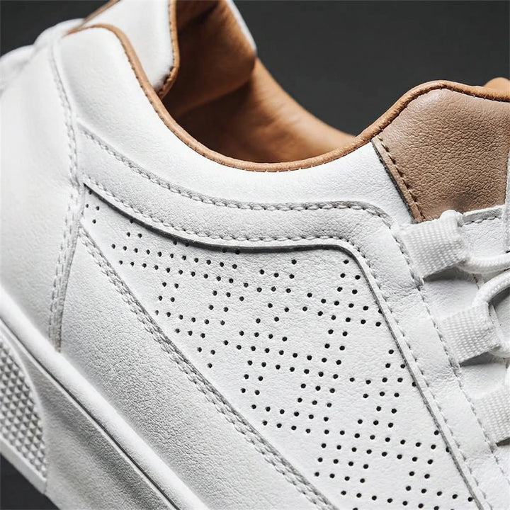 Crestio - Zapatillas bajas de piel con cordones