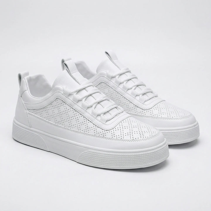 Crestio - Zapatillas bajas de piel con cordones
