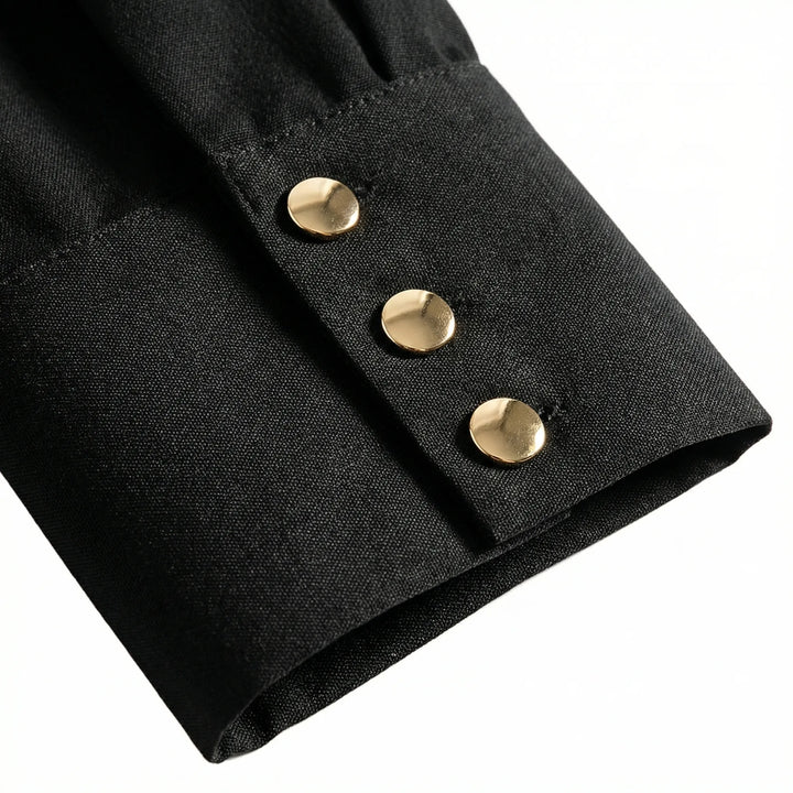 Crispelle - Camisa acolchada con botones para mujer