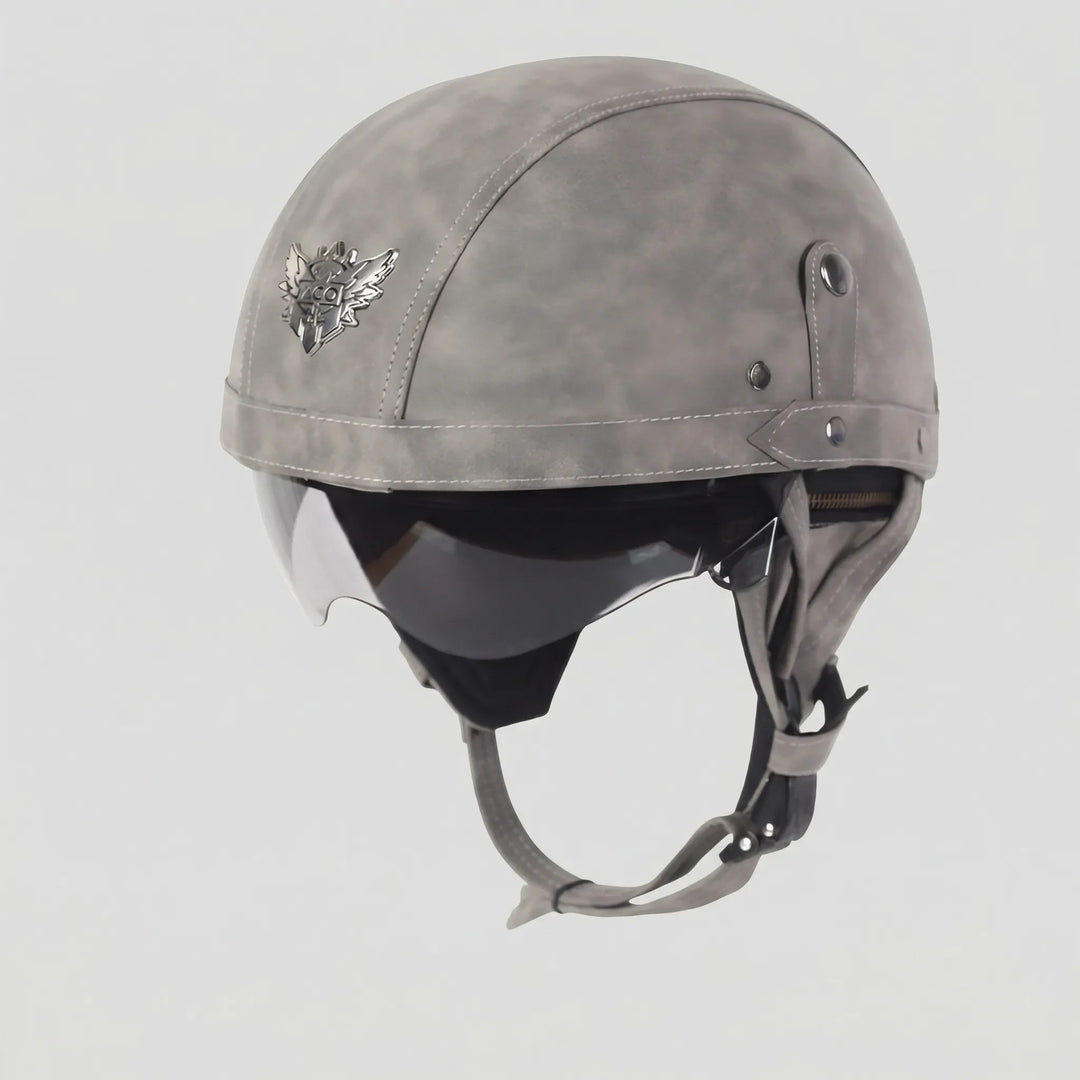 Cruisvik - Casco de estilo vintage con certificación DOT