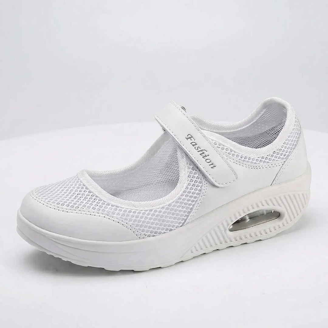 Cushivara - Zapatilla de caminar para mujer con suela acolchada
