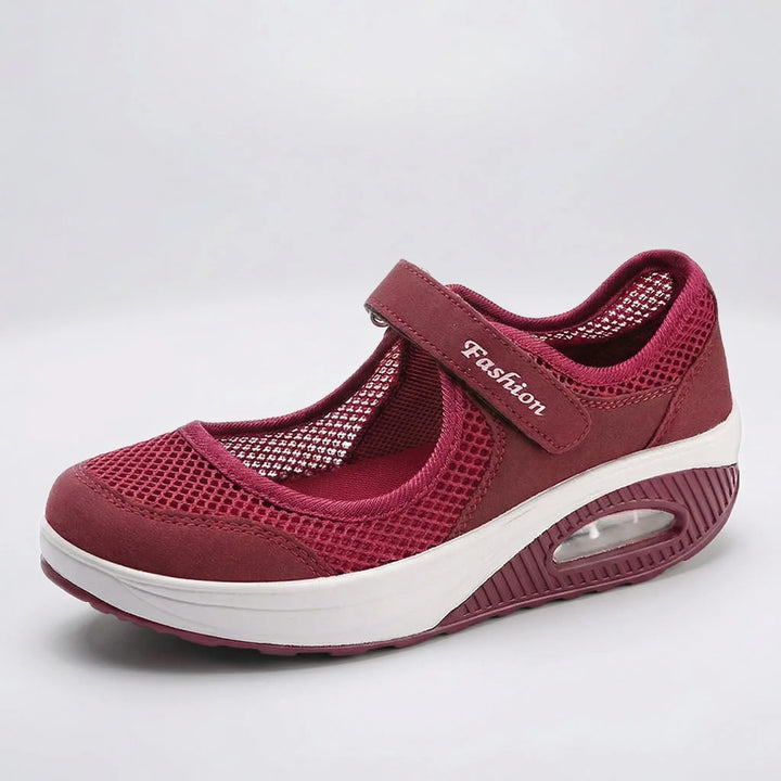 Cushivara - Zapatilla de caminar para mujer con suela acolchada