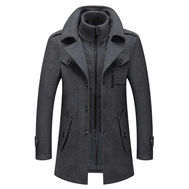Abrigo de invierno de dos piezas para hombre: calidez y estilo combinados