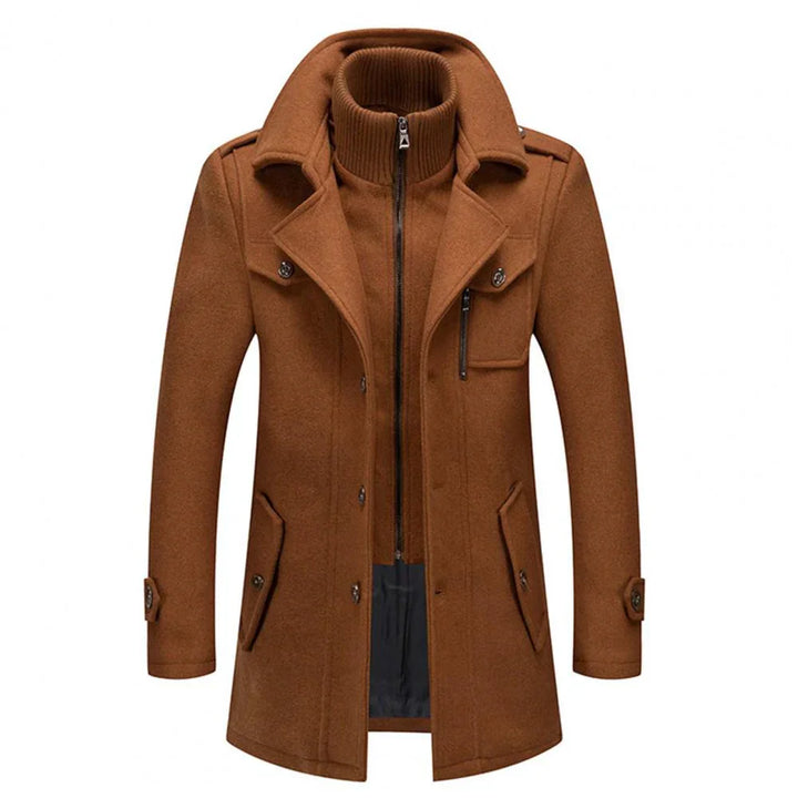 Abrigo de invierno de dos piezas para hombre: calidez y estilo combinados