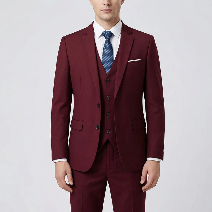 Daprano - Conjunto de traje formal de 3 piezas para hombre