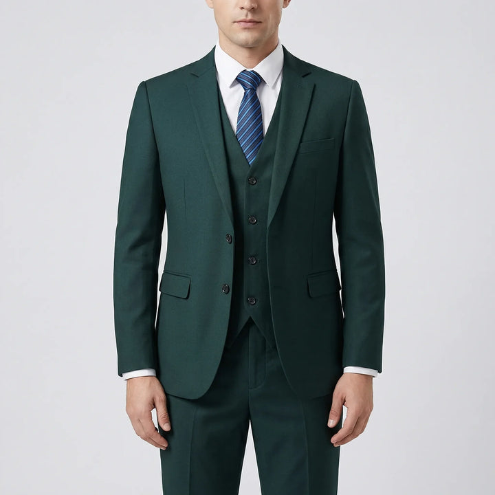 Daprano - Conjunto de traje formal de 3 piezas para hombre