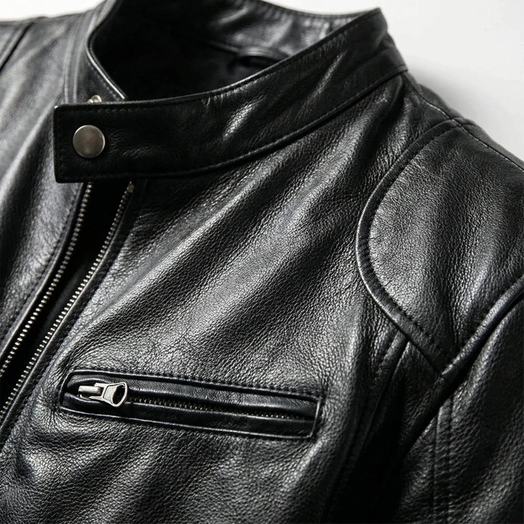 Darkcroft - Chaqueta de hombre con cremallera y corte entallado