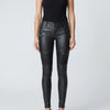 Pantalones Moto de Cuero Sintético Ajustados para Mujeres