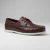 Zapatos de Barco de Cuero con Cordones Clásicos para Hombres