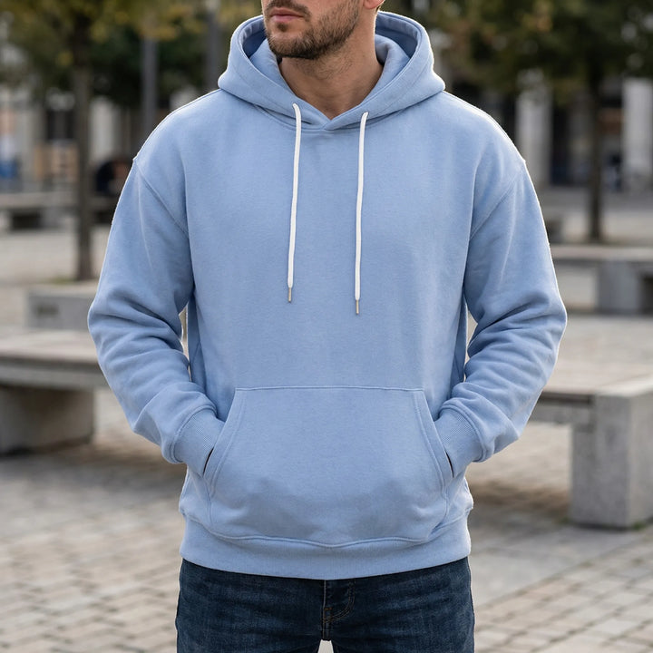 Dravelo - Sudadera con capucha de ajuste relajado para hombre