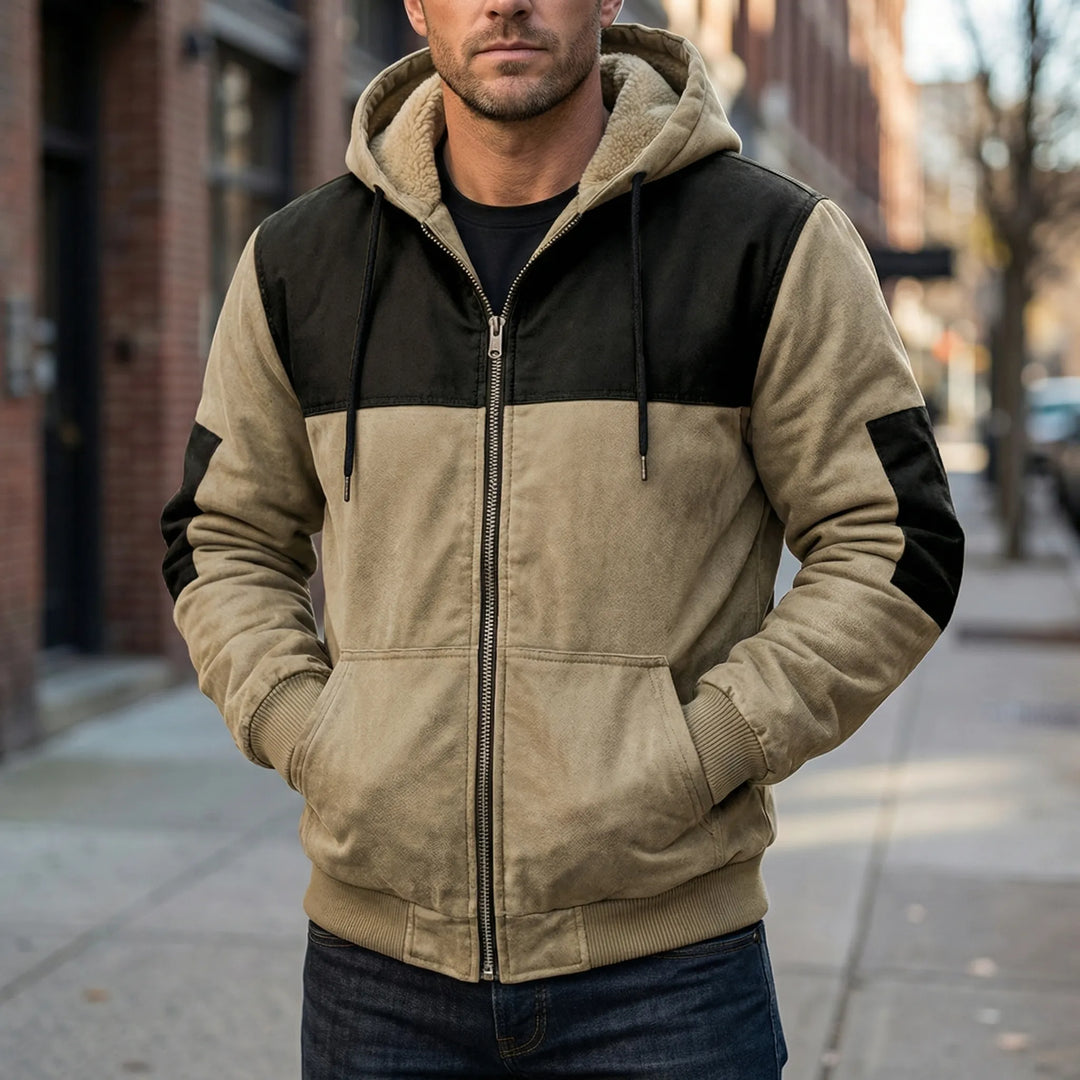 Draxton - Chaqueta con capucha y cremallera para hombre