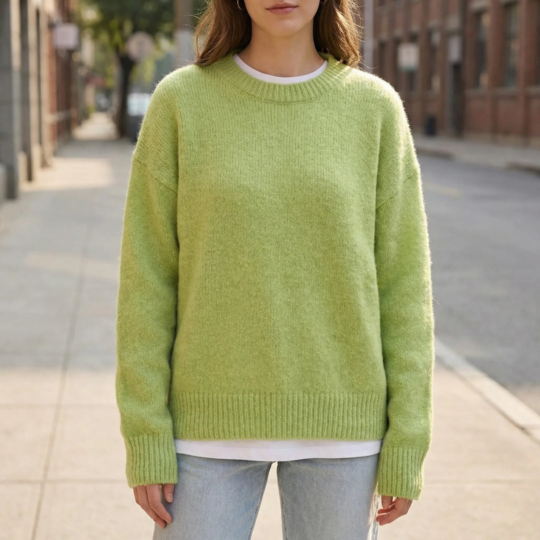 Driftknit - Jersey de cuello redondo extragrande