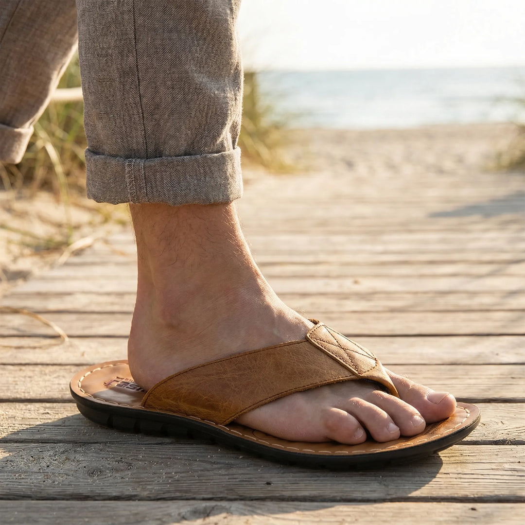 Driftlon - Chanclas con tira entre los dedos para hombre
