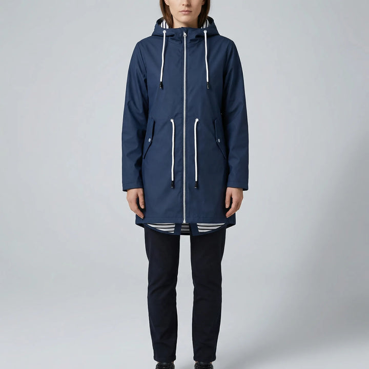 Drizzlara - Chaqueta de exterior con capucha repelente al agua