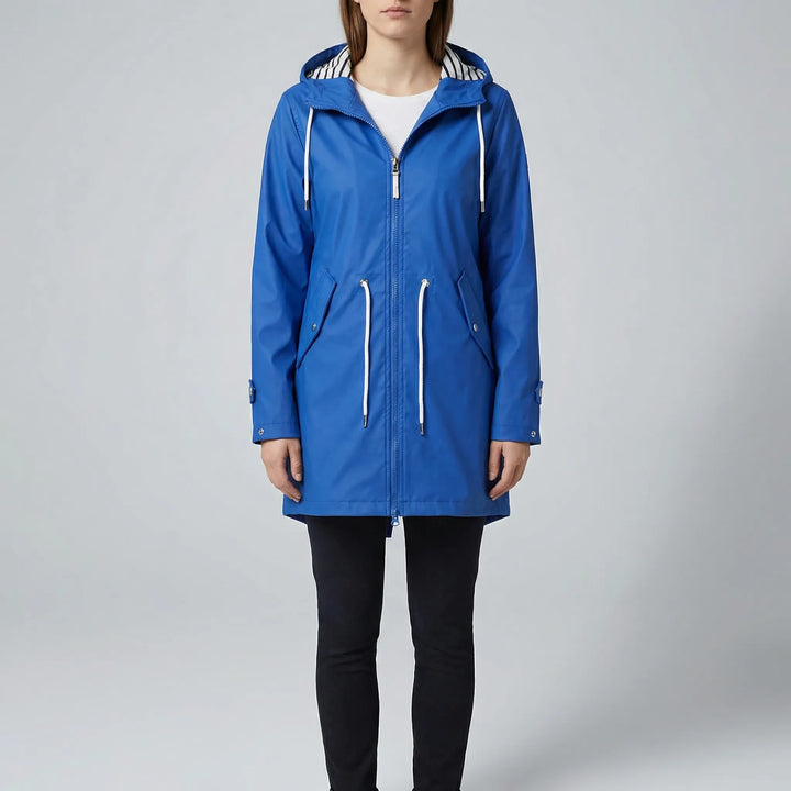 Drizzlara - Chaqueta de exterior con capucha repelente al agua