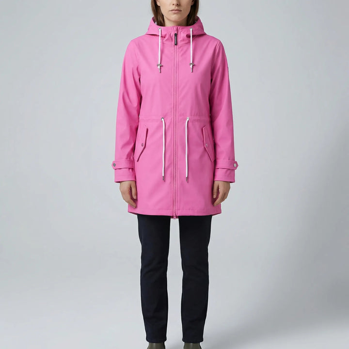 Drizzlara - Chaqueta de exterior con capucha repelente al agua