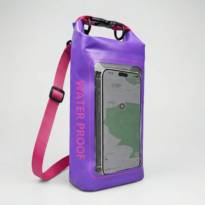 Dryventure - Bolsa impermeable enrollable con ventana para teléfono