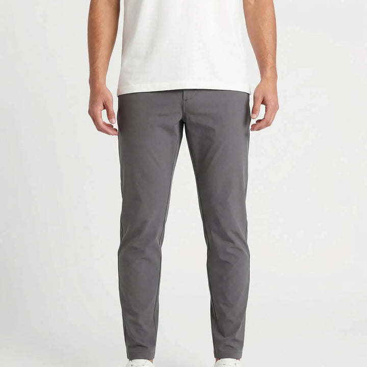 Dynoro - Pantalones elásticos ajustados de corte cónico para hombre