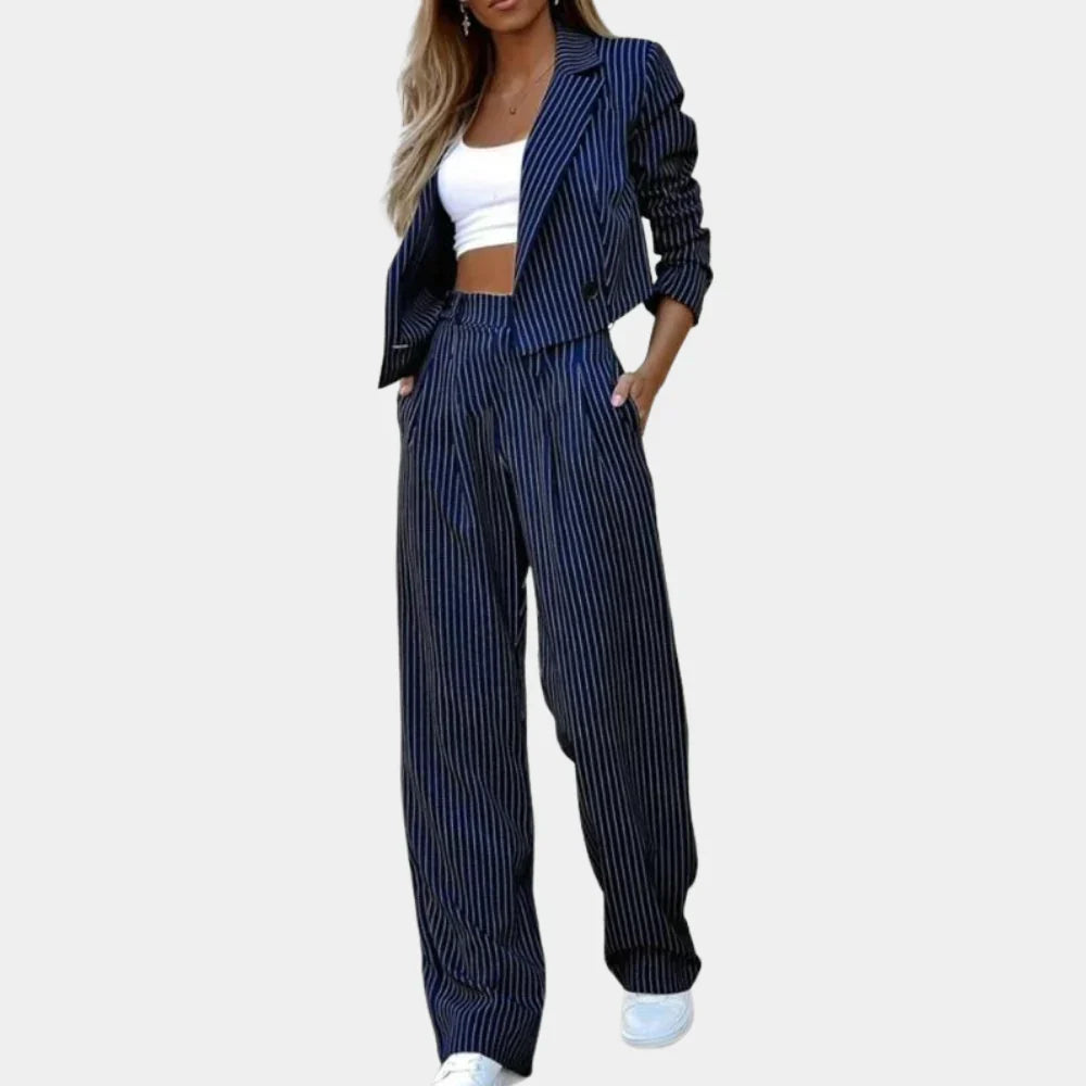 Elegante conjunto de dos piezas para mujer: estilo desenfadado y comodidad