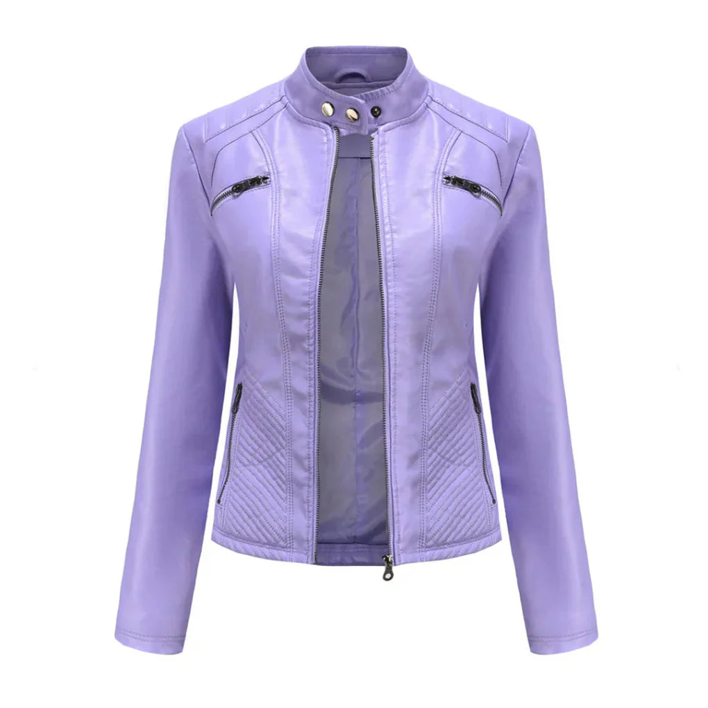Abrigo Diseño Biker Clásico para Mujeres