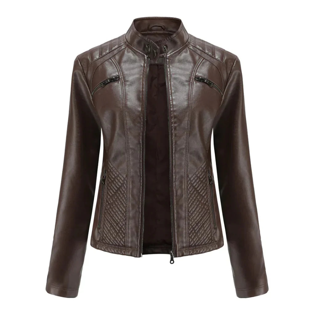 Abrigo Diseño Biker Clásico para Mujeres