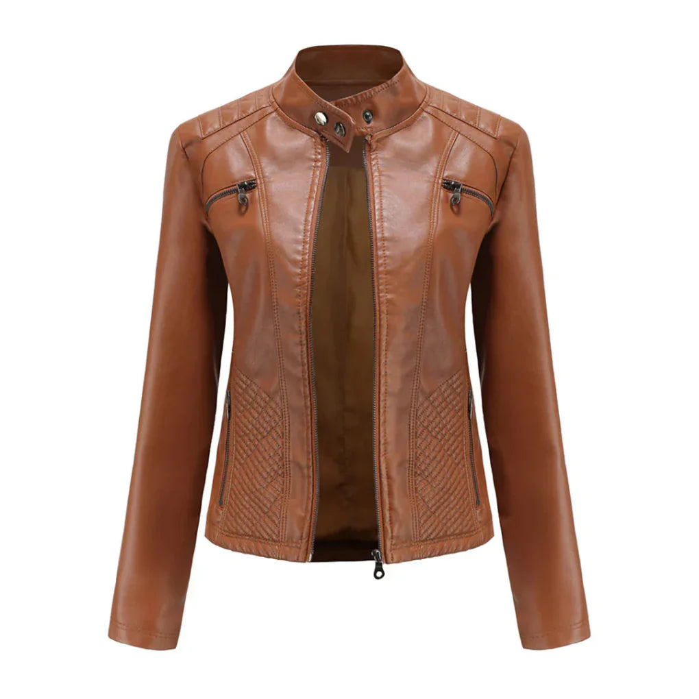 Abrigo Diseño Biker Clásico para Mujeres