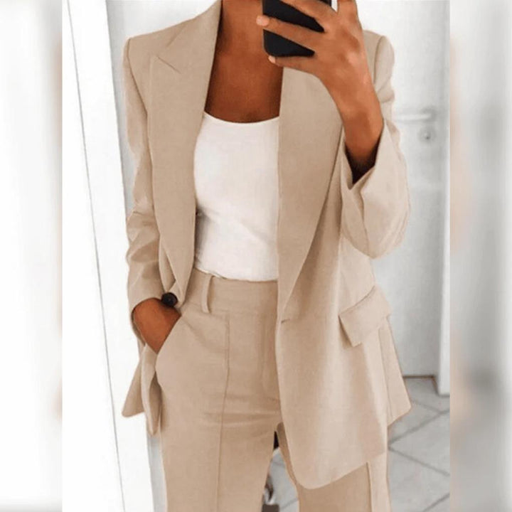 Conjunto Elegante de Dos Piezas para Mujeres – Pareja Pulida para Looks Formales