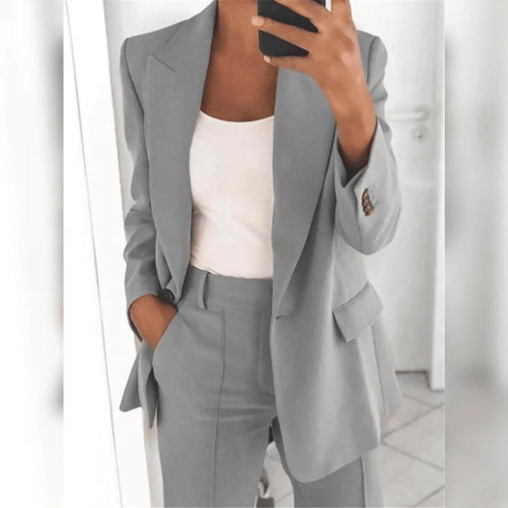 Conjunto Elegante de Dos Piezas para Mujeres – Pareja Pulida para Looks Formales