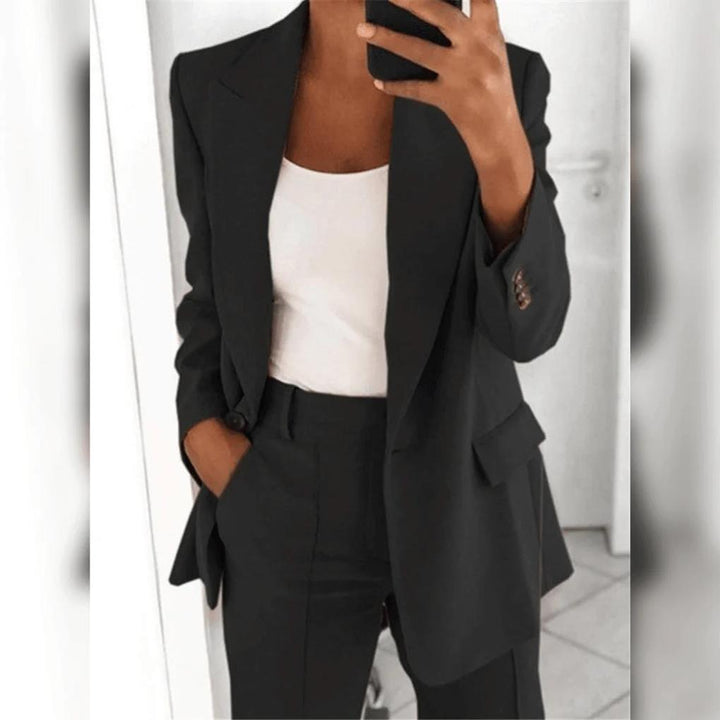 Conjunto Elegante de Dos Piezas para Mujeres – Pareja Pulida para Looks Formales