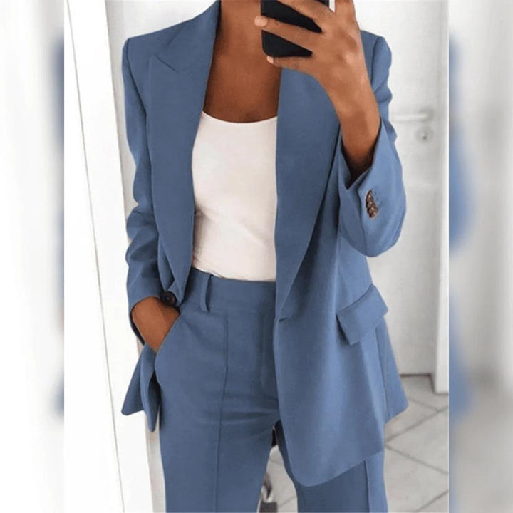 Conjunto Elegante de Dos Piezas para Mujeres – Pareja Pulida para Looks Formales