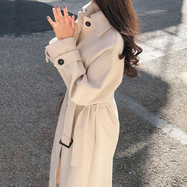 Abrigo Largo Elegante para Mujeres